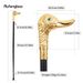 Golden Duck Head Fashion Walking Stick Decorative Stick Cospaly Fashionable Walking Cane Crosier 95cm Performance Stage Cane_desvips.com