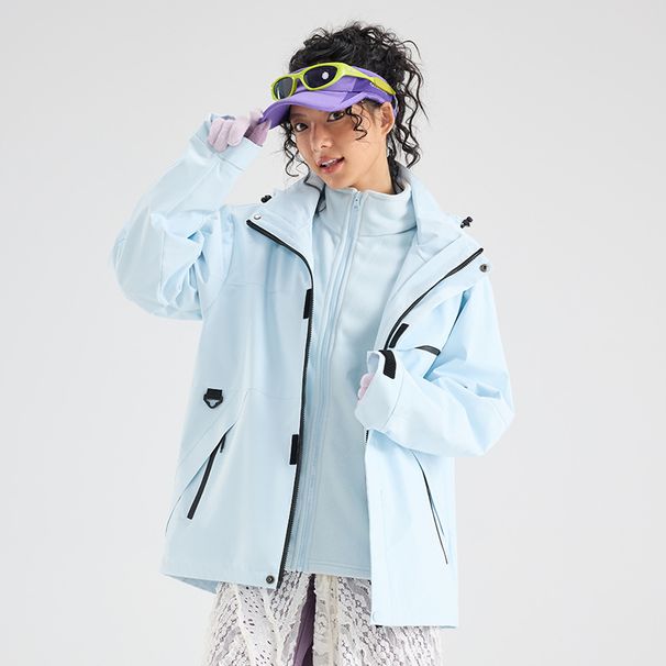 Autumn Winter Jacket Outdoor Sports Windproof Waterproof 3-in-1 Comfortable Warm Two-Piece Unisex Coat_desvips.com