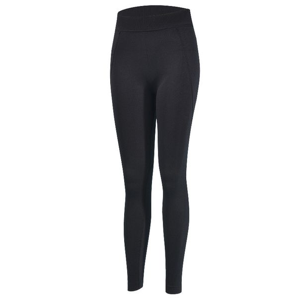 New Sports Fitness Running Yoga Wear Women Tight Seamless Hip Lift Casual Pocket Small Foot Trousers_desvips.com