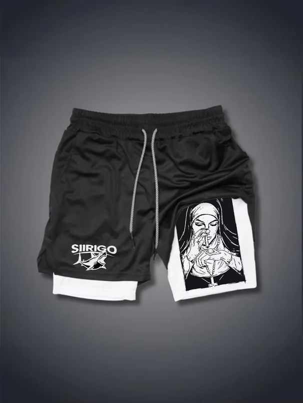 Berserk- Men's 2-in-1 Sports Running Quick Drying Shorts, Gym And Fitness Training, Double Layered RL00026_desvips.com