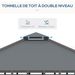 Tonnelle De Jardin Pour Terrasse Avec 4 Parois Latérales Double Toit Protection Solaire 3 X 3 M Gris_desvips.com