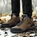 Autumn Winter High-top Outdoor Warm Hiking Cotton Couple Style Trekking Shoes Plus Size_desvips.com