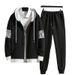 Autumn Sweatshirt For Men Korean Style Trendy Loose Casual Jacket With Jogger Pants Two-Piece Set_desvips.com