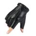 PU Leather Half Gloves For Men And Women, Fitness Sports Fishing Tactical Finger Outdoor Cycling Gloves, Non-Slip_desvips.com