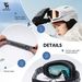 Qunature Ski Goggles, Anti-Fog Snow Goggles with Double Lenses for Winter Sports, 3 Colors_desvips.com
