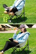 Camping Picnic Art Sketching Chair Portable Lightweight Fishing Stool Outdoor Moon Recliner Folding Bed_desvips.com