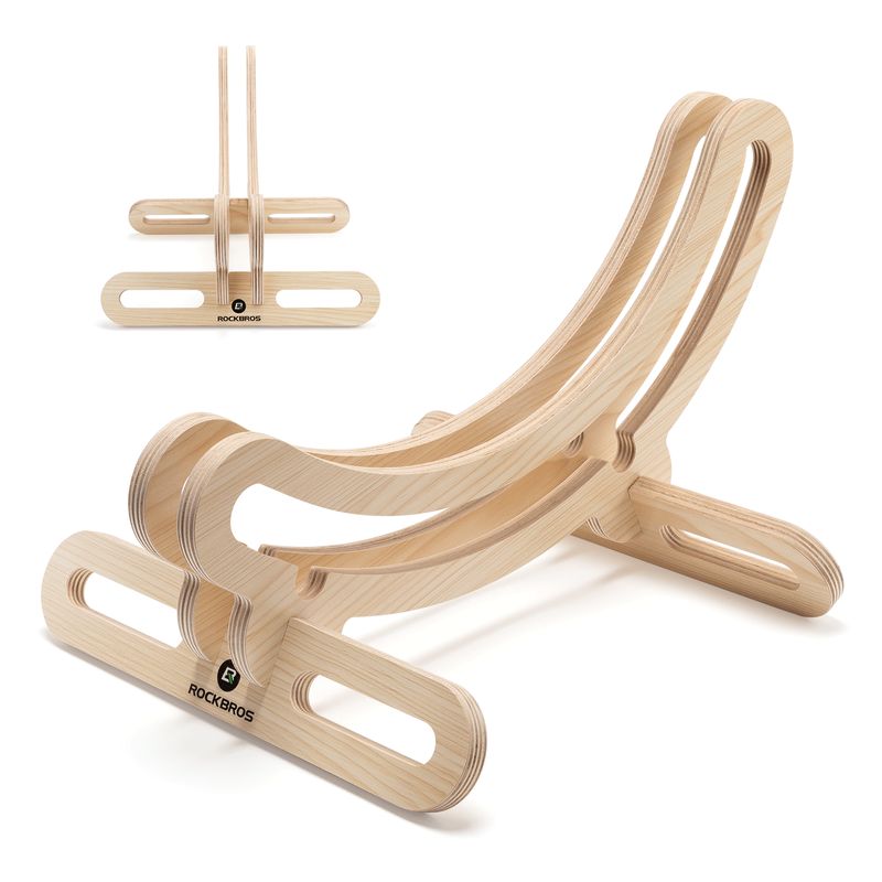 ROCKBROS Bicycle Wooden Truing Stand 30mm For 23C-30C Wheels 700C_desvips.com