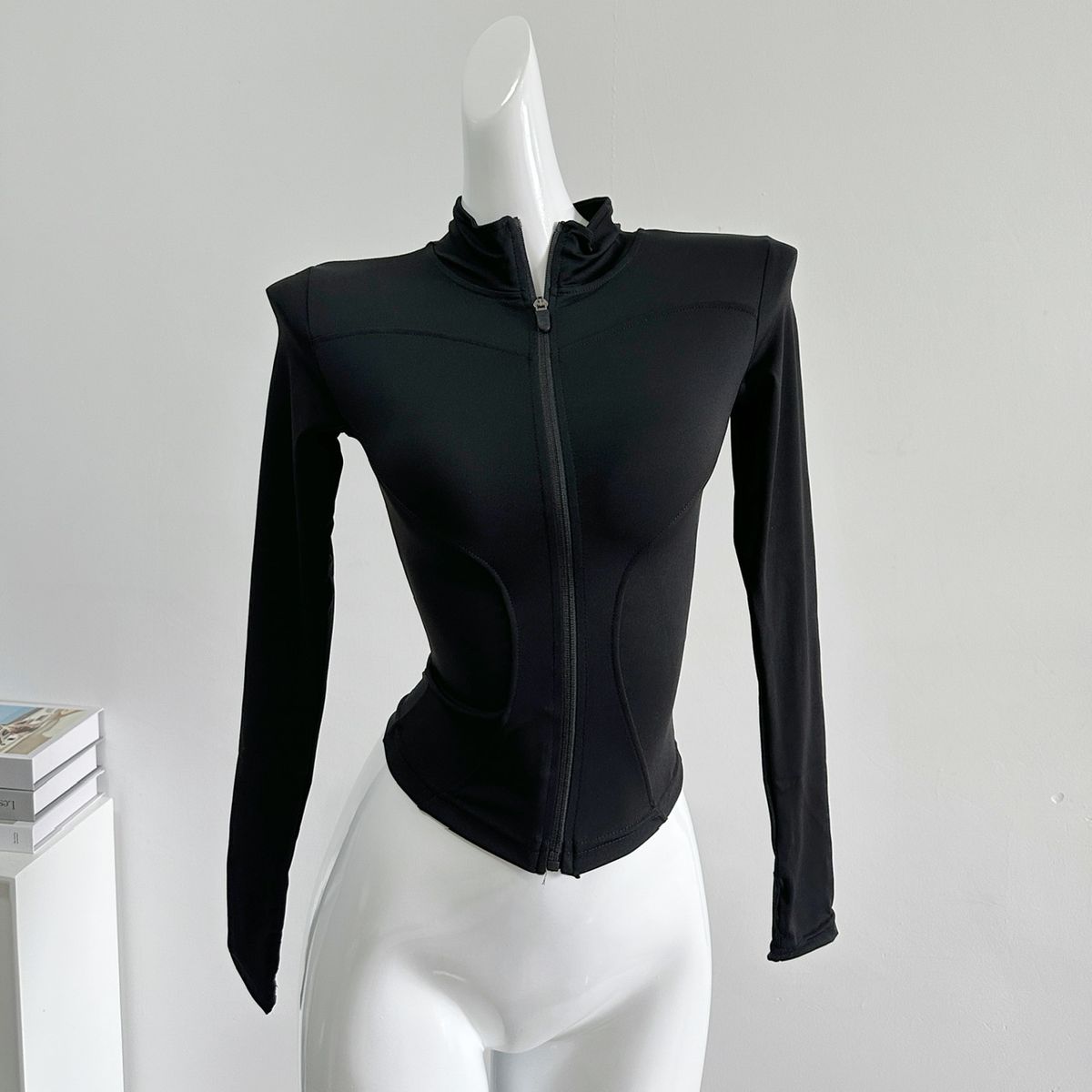 Fitness Jacket Women, Tight Fitting Quick Drying Top, Long Sleeved Professional Running, Pilates Training, Yoga Suit Set_desvips.com