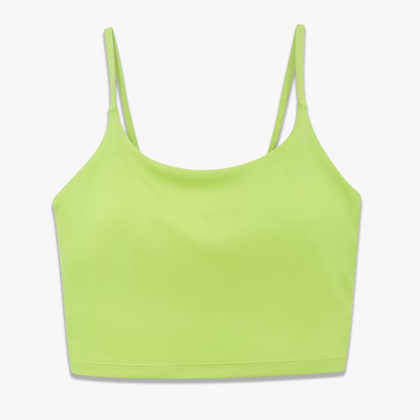 New Solid Color Double Sided Nylon Semi Fixed Cup High Intensity Sports Bra, Tight Fitting, High Elasticity Fitness Vest For Women_desvips.com