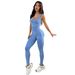 Cross-Border European And American New Sand Washed Pattern Yoga Suit Seamless Bodysuit Sports Fitness Vest Long Pants_desvips.com