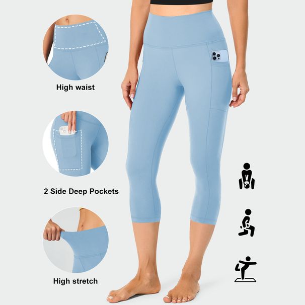 Women’s Clothing Pocket Seven Point Yoga Pants For Women In Spring And Summer High Waist Abdomen Tight Outer Wear Seven Point Leggings_desvips.com