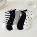 Pure Cotton Socks For Women, Summer Short Breathable Low-Cut No-Show Socks, New Trendy College Style_desvips.com