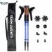 Trekking Pole Outdoor Nordic Trail Running Hiking Aluminum Alloy Walking Stick Wooden Handle Storage Bag Foot Cover Pair_desvips.com