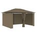 Water-Resistant Garden Gazebo - Stylish Ventilated Roof - Powder-Coated Steel Frame - Closable Curtains - Ideal For Outdoor Events - Easy Assembly_desvips.com