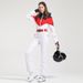 New One-Piece Suit For Women, Slim Fit, Waist-Cinching, Windproof, Waterproof, Warm, Hooded Ski Jacket And Pants Set_desvips.com