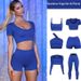 PeakGo 2022 Spring New European And American Style Seamless Yoga Outfit For Women Quick-Dry Fitness Suit Tight-Fitting_desvips.com
