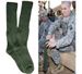 3 Pairs Men Knee High Sports Military Army Socks Stockings Thicken Long Wool Army Green Hiking Sport Socks_desvips.com