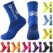 Adhesive Coated Soccer Socks Mid Calf Breathable Anti Slip Professional Outdoor Training Sports FS Style_desvips.com