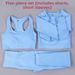 High Waisted Fitness Pants Hip Lifting High Elasticity Seamless Yoga Wear Five Piece Set For Running Workout_desvips.com