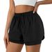 Yevrimow Women's 2 In 1 Running Shorts For Gym Yoga Workout Athletic Shorts High-Waisted Shorts With Liner Pockets_desvips.com