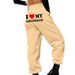Women's Popular Casual Sports Pants European And American Trendy Brand Printed Letter Sweatpants_desvips.com