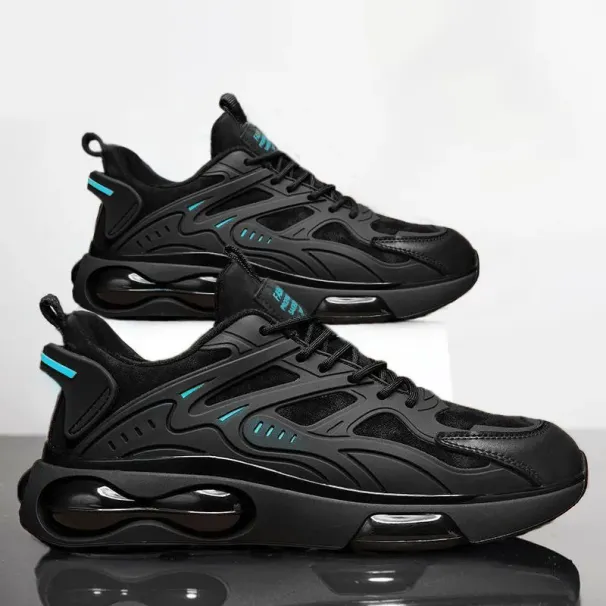 2025 Free Shipping Designer For Mens Running Black Blue Thick Soled Non Slip Sports Shoes_desvips.com
