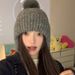 Pom-Pom For Women, Autumn And Winter Warm Ear Protection Lei Feng Hat, Korean Style Fashionable Knitted Hat_desvips.com