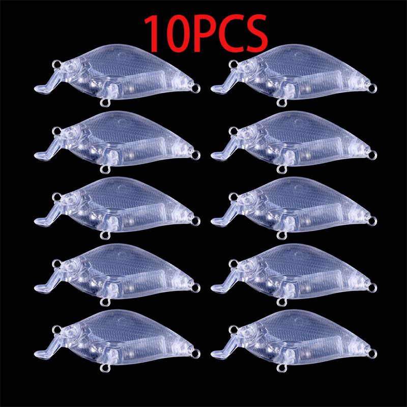 10/50pcs 7.7g 6cm Blank Nude Baits Crankbait Minnow Pencil VIB Bait Unpainted Lure DIY Bodies Fishing Accessories_desvips.com