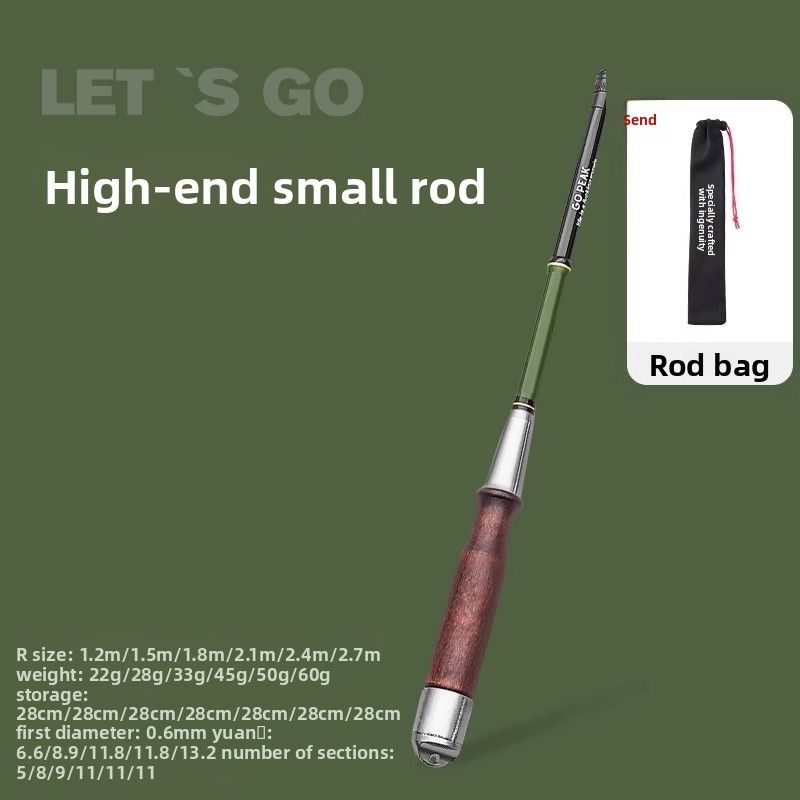 【Luk】Short Section Mini Small Ultra-light Ultra-fine Convenient Fishing Stream Micro Object Pen Rod_desvips.com