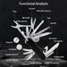 Pocket Multifunctional Folding Army Knives Military Survival Knife 30 Basic Functions_desvips.com