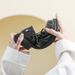 Thick-soled Loafer's Spring And Autumn Retro British Style Small Leather Black Bow Slip-on Soft-soled Single_desvips.com
