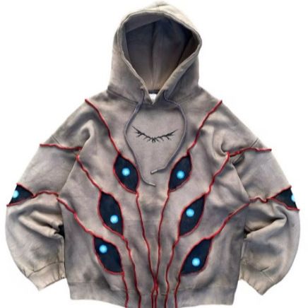 Anime Eyes Cool Hooded Sweatshirt Loose Versatile Sports Top Hoodie New Arrival_desvips.com