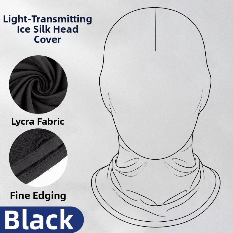 Long Ice Silk Headgear Translucent Full Face Mask Lycra Breathable Hollow Head Covering For Parties Celebrations_desvips.com