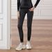 Autumn Winter Cycling Suit For Women Slimming Outer Breathable Yoga Color Block High Elastic Shaping Clothing Sports_desvips.com