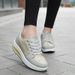 Women Leather Casual Sneakers Fashion Comfortable Platform Walking Shoes Wedge Moccasins Breathable Loafers Zapatos De_desvips.com