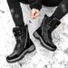 Women's Outdoor Winter Boots With Fur Lining - Lace Up Ankle Snow Shoes For Women Plus Size Available_desvips.com