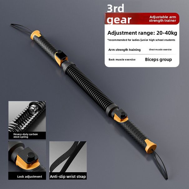 Changfeng New Adjustable Strengthener 20kg Men's Fitness Home Chest Muscle Training 50kg Arm Strength Bar_desvips.com