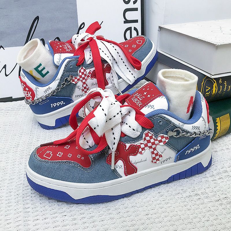 Fashion Cloud Spring New Thick Bottom Round Head Niche Design Small Fragrant Canvas Shoe Casual Board Shoes Women_desvips.com