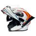 Qike Motorcycle Double Lens Flip Up Helmet Motorcycle Full Helmet Personality Big Tail Rider Safety Four Seasons Universal Helmet_desvips.com
