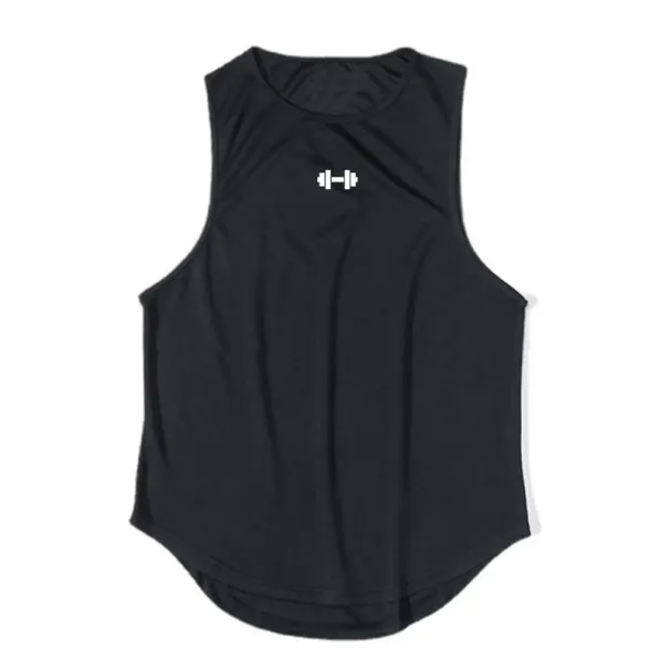 Summer Men's Running Vest Gym Tank Tops Fitness Clothing Quick-drying Loose Bodybuilding Sleeveless Shirt Basketball_desvips.com