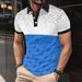 Europe And The United States Cross-border Europe And The United States Summer New Printing Color Matching Men's Classic Casual Short-sleeved Polo_desvips.com