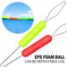 Column-shaped Seven-star Space Bean Eye-catching Round Olive-shaped Float 100 Pieces/Pack Fishing Gear Accessories_desvips.com