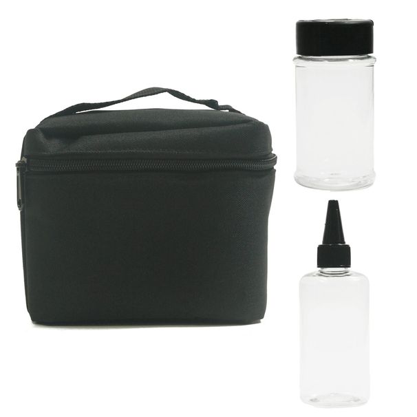 Outdoor Camping Storage Plastic BBQ Seasoning Set Canvas Bag Dispensing Bottle_desvips.com