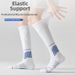 Men's plus Size Calf Length Soccer Socks for Spring Autumn Slightly Compressed Style for Running Training Cycling And Fitness_desvips.com