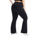 Women’s Clothing sports pants for women high waist tummy control loose flared pants high elastic hip lift height casual breathable wide leg yoga pants_desvips.com
