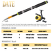 Cross-Border Sea Lure Full Combination Hard Soft Bait Reel Retractable Fishing Rod Beginner Set Complete_desvips.com
