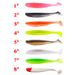 Smooth Surface Explosive Fishing Two Color T Tail Lure Bait 3D Fish Eye Soft Bait Cockroach Sea Bass Freshwater Sea Fishing Bait 10 Per Bag_desvips.com