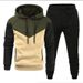 New Hot-Selling Men's Sweatshirt Youth Fashion Casual Sports Patchwork Color-Block Slim Fit Jacket_desvips.com