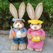 Rustic Style 45cm Straw Rabbit Kindergarten Handmade Plant Easter Home Decoration Shop Garden Arrangement_desvips.com