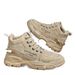 Men's Waterproof Non-Slip Work Black Casual Breathable Spring Safety Shoes_desvips.com